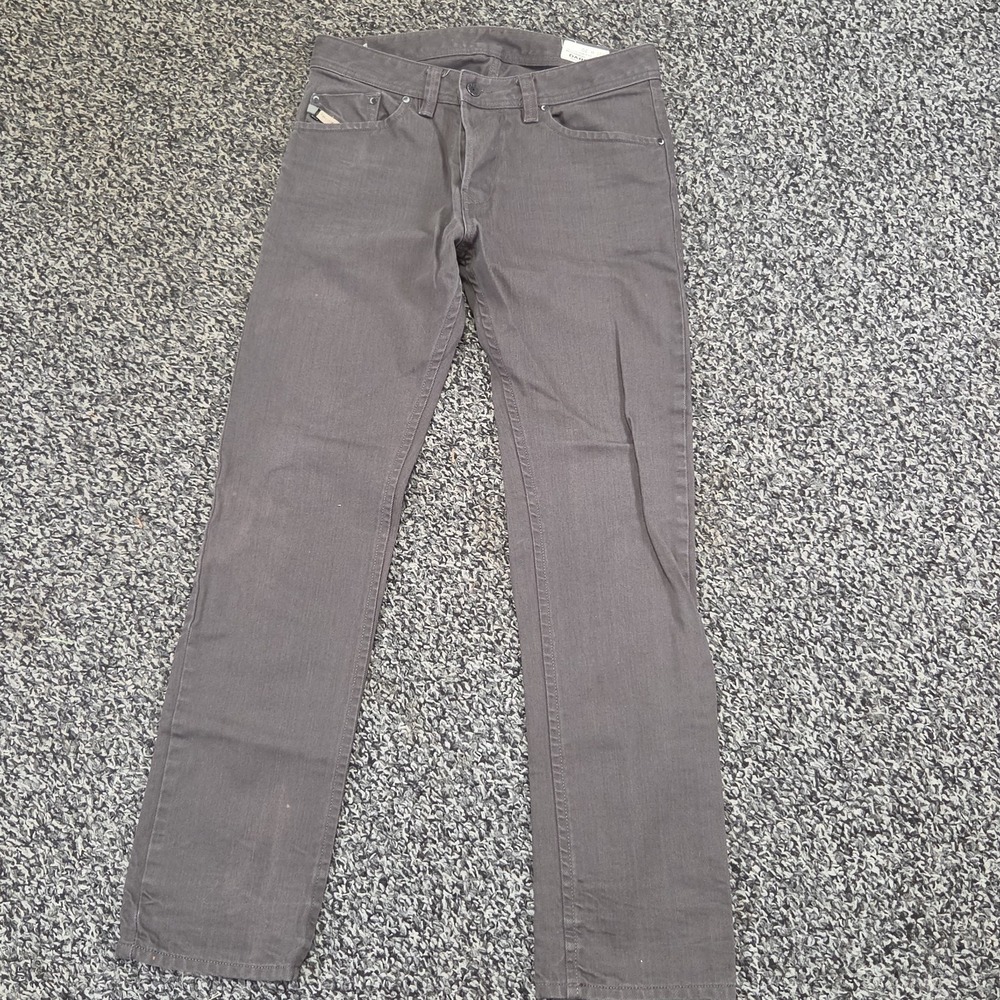 Diesel Darron Regular Slim Fit Tapered Green Khaki Jeans Mens Size 30x30